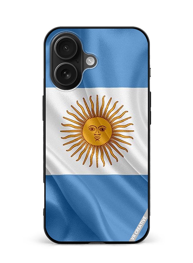 Protective Case Cover For Apple iPhone 16 Plus Argentina Design Multicolour