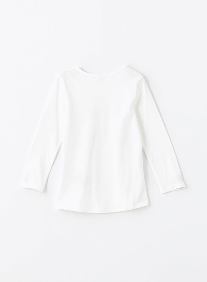 ال سي وايكيكي طقم بيجامة بناتي برقبة مستديرة - Image 4