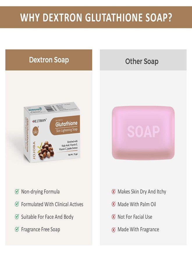Tinkpin Dextron Glutathione Skin Lightening Soap Enriched With Kojic Acid, Vitamin E, Vitamin C & Jojoba Extract – 75g (PACK OF 1) - Image 5