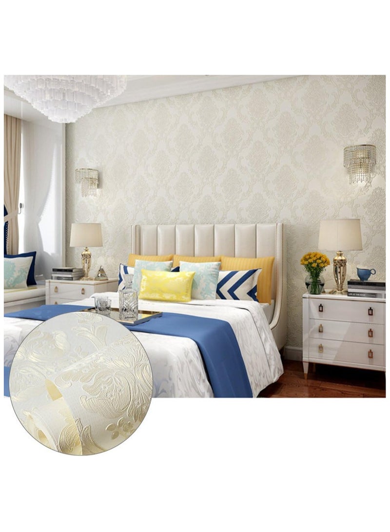 آنا ورق جدران من الفيبيرك ذاتي اللاصق بسماكة 53 سم × 5 م - تصميم ثلاثي الأبعاد لتزيين المساحات الفريدة في غرف النوم والمعيشة - Image 4