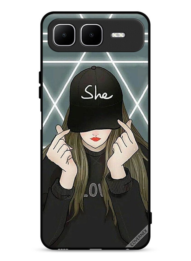 Covernex Infinix Smart 10 Plus Protective Case Cover She On Cap