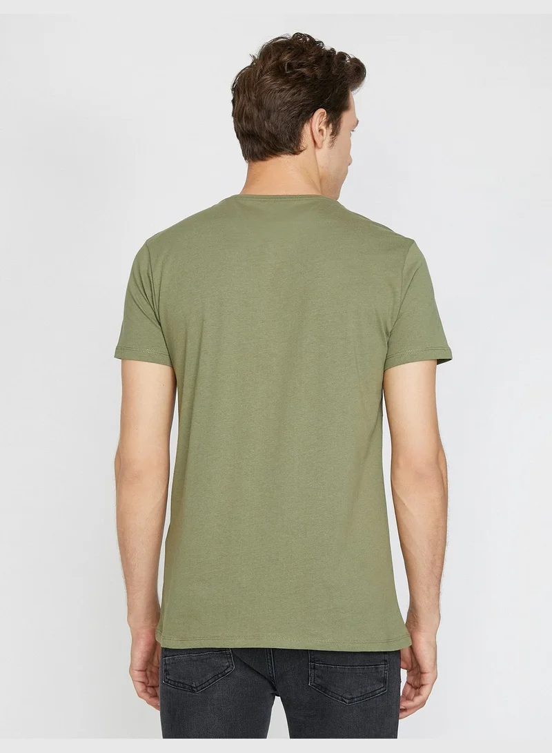 كوتون Letter Printed T-Shirt