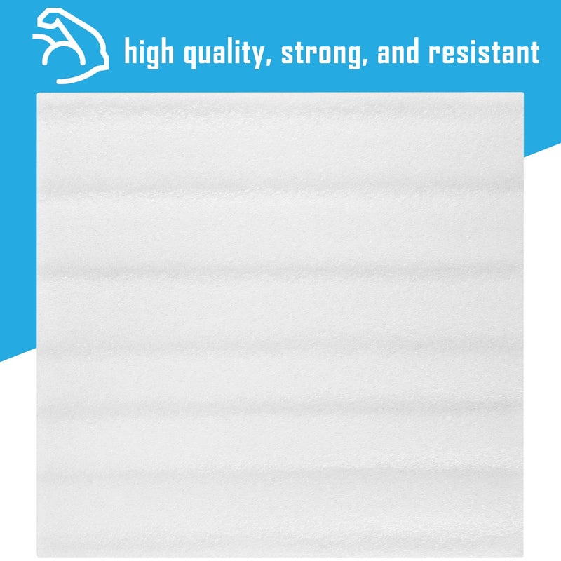 DAT 100 Pack Foam Sheets, DAT 12" x 12", 1/16" Thickness, Foam Wrap Cushioning Material, Moving Supplies for Packing Storage and Shipping - Image 4