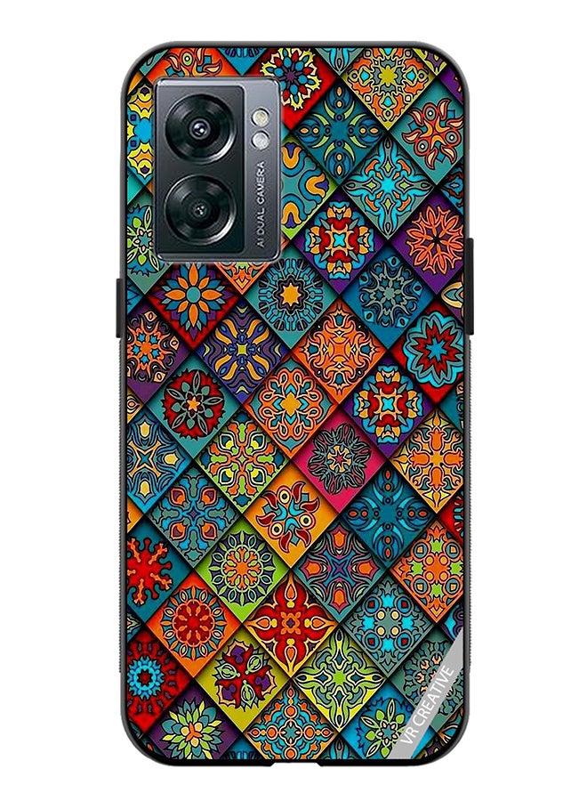 VR CREATIVE Protective Case Cover For Oppo A57 5G Mix Flower Design Multicolour - Image 1