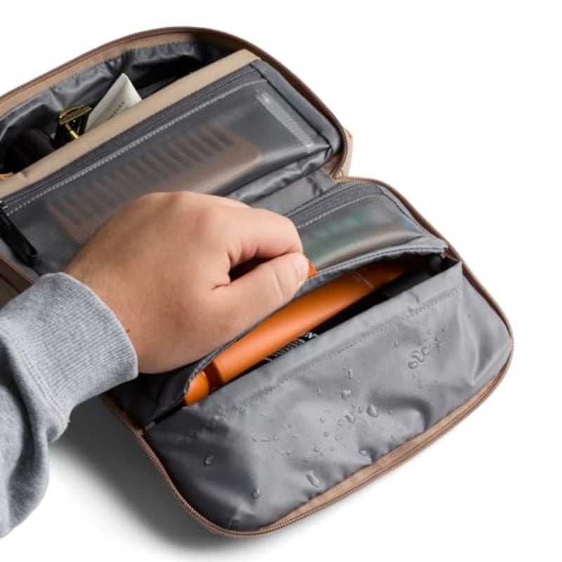 Hanging Toiletry Kit for Travel 3 L Hanging Toiletry Bag for Men and Women, Durable Nylon, Black, Water-Resistant Compact Design - Image 5