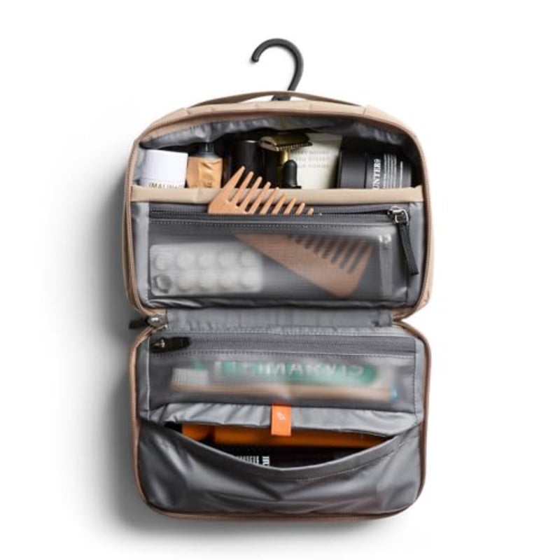 Hanging Toiletry Kit for Travel 3 L Hanging Toiletry Bag for Men and Women, Durable Nylon, Black, Water-Resistant Compact Design - Image 4