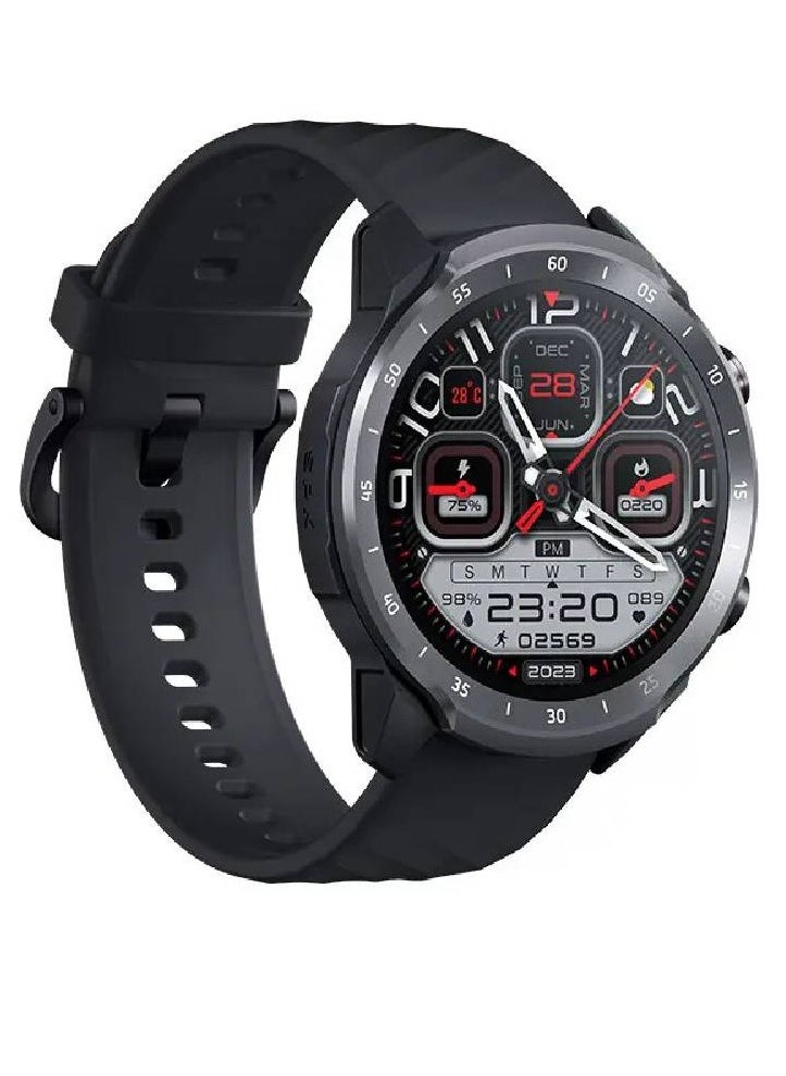Mibro - A2 Sporty Bluetooth Calling Smart Watch 1.39 Inch HD Screen Round Dual Straps Optical Heart Rate Sensor SpO2 Sensor Accelerometer Bluetooth 5.3 Connectivity 2ATM Waterproof 350mAh Battery Black - Image 1