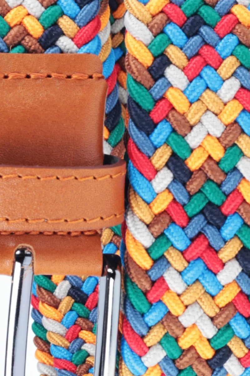 ديريبوند Woven Braided Men's Belt with Elastic, Stretch Features