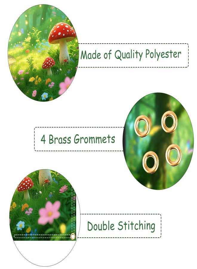 Gaofly 7x5FT Enchanted Forest Backdrop with 19.68FT Ribbon - Magic Fairy Garden Photography Background for Party, Birthday Decor, Spring Photo Booth Props - Image 3