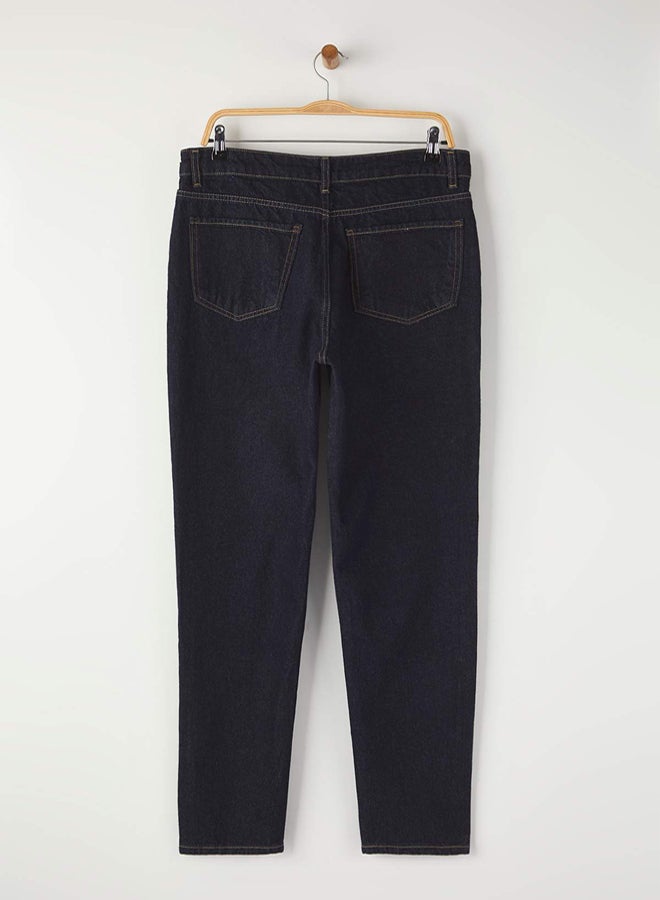 trendyol Dark Navy Essential Fit Tobacco Stitched Jeans Jeans Pants - Image 5