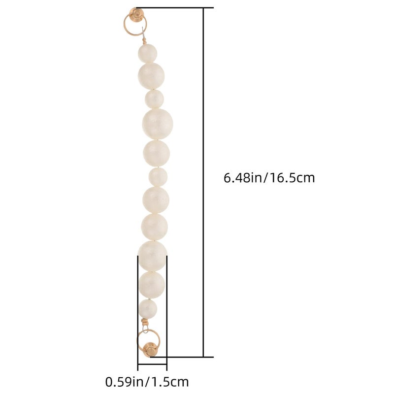 DIY Frosted Pearl Bracelet Bag Chain Strap Handmade Purse Handle Women Decorative Accessory - Image 3