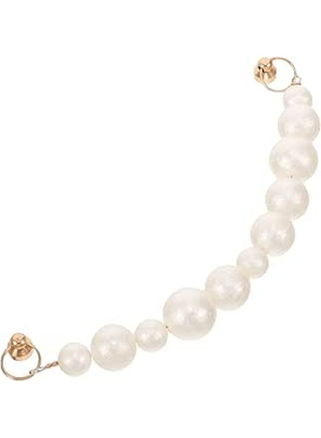 DIY Frosted Pearl Bracelet Bag Chain Strap Handmade Purse Handle Women Decorative Accessory - Image 1