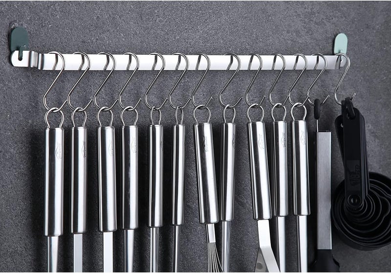 Berglander Kitchen Utensils Set 38 Pieces Stainless Steel Cooking Utensils Set Kitchen Gadgets Cookware Kitchen Tool Set with Utensil Holder Rack And Hooks For Hanging Dishwasher Safe - Image 4