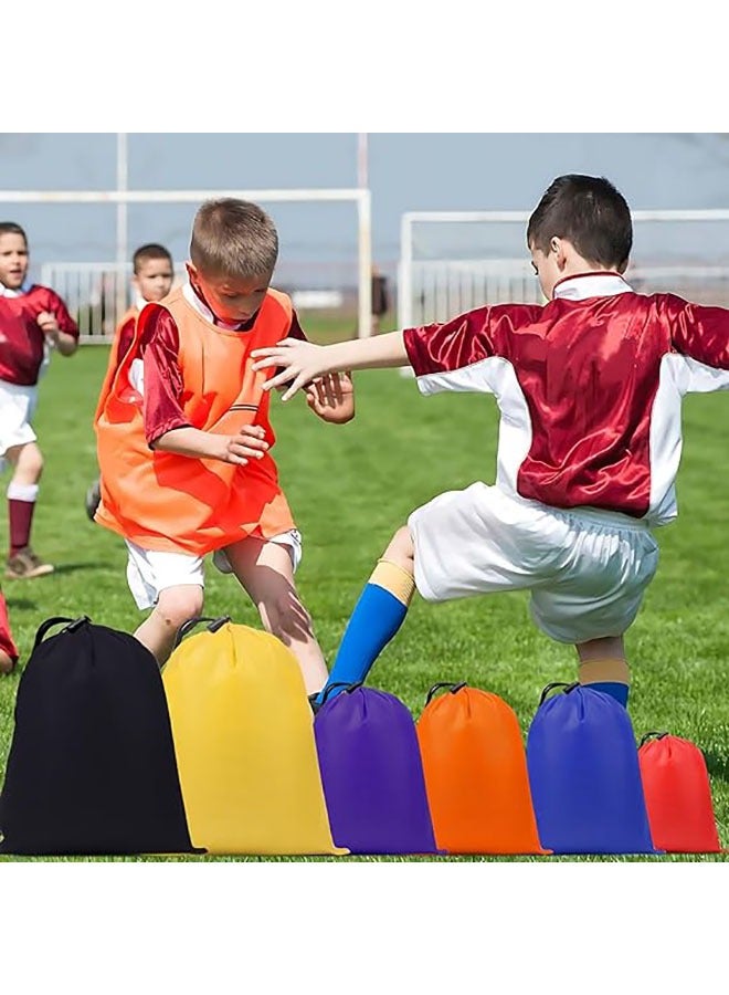 YelaJoy 6 Pack Waterproof Drawstring Bag,Toy Storage Bag,DIY Draw String Backpack,3 Size Sack Nylon Bag Ditty Bag for Gym Traveling, Hiking, Yoga, Shopping,Back to School(15x20cm, 23x30cm,22x45cm,Each Size 2 Pack) - Image 4