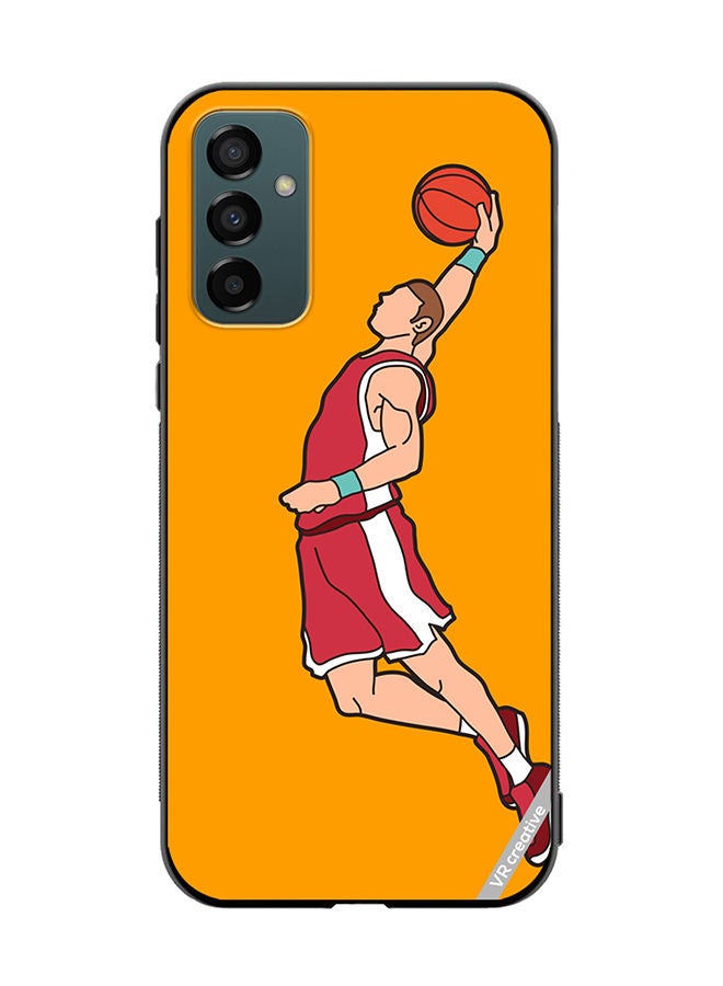 VR CREATIVE Protective Case Cover For Samsung Galaxy F13/M13 Basketball Player Dunking Design Multicolour - Image 1