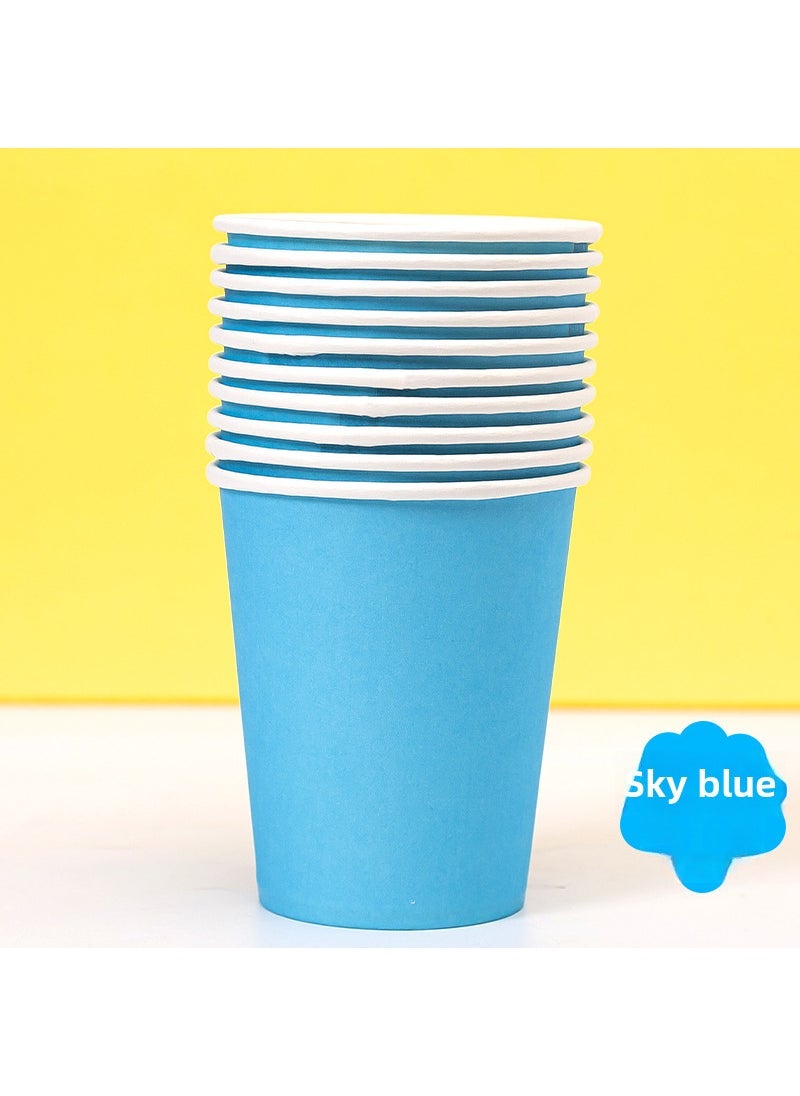 Arabest - Colorful DIY Paper Cups for Kids Sky Blue 10 - Image 1