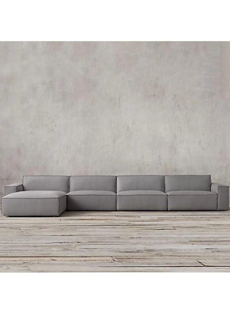 Other Manufacturer 3-piece linen corner sofa, size 400x 180cm, depth 85cm - Image 1