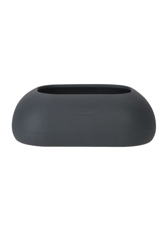 KRUUSE Buster Incredibowl Special Pet Bowl For Long Eared Dogs, Dark Grey Large 2L - Image 1