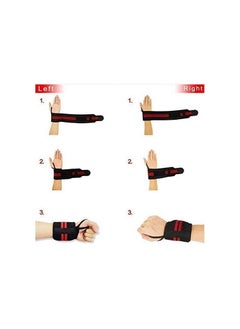 ماركة غير محددة زوج واحد من أحزمة المعصم الرياضية القابلة للتعديل  - Image 5