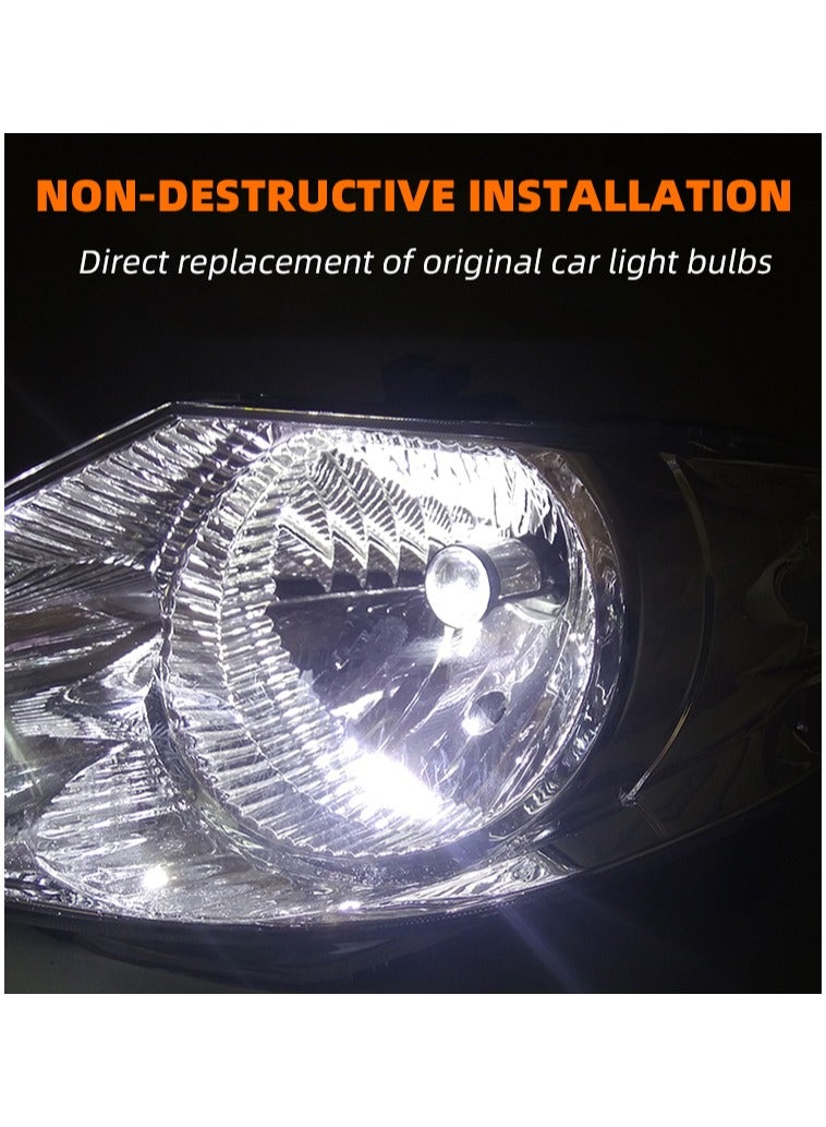 Loquat Canbus 90W Spotlight H4 Laser Lamp H4 LED Mini Projector Lens Automotive LED Headlight Bulb 20000LM High Beam Low Beam Headlamp - Image 3