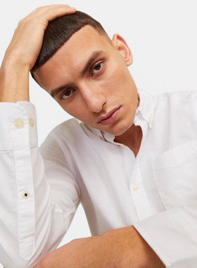 JACK & JONES JACK & JONES Mens Oxford Longsleeve Shirt  - Image 3