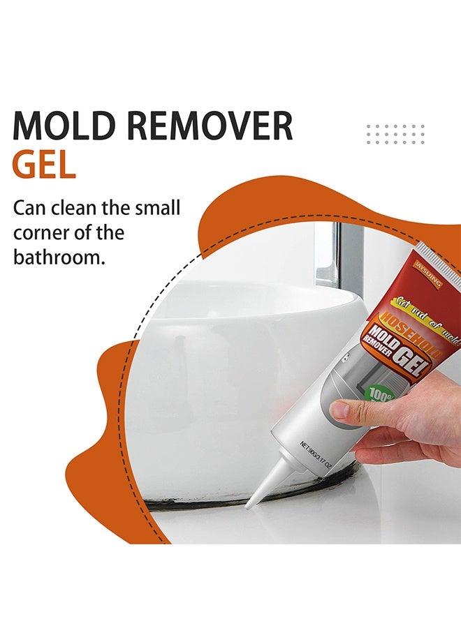 جايسوينغ جل مزيل العفن المنزلي ، جدار الجدار الحمام المطبخ الجدار الأبيض إزالة بقع العفن والعفن ، جل إزالة العفن ، للغسالة ثلاجة دش الحمام - Image 5
