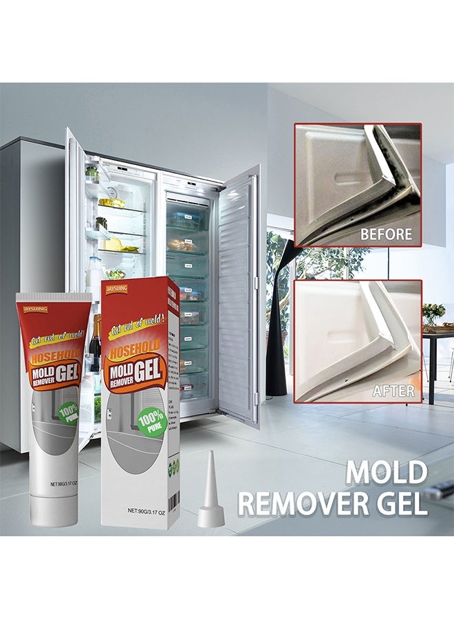 جايسوينغ جل مزيل العفن المنزلي ، جدار الجدار الحمام المطبخ الجدار الأبيض إزالة بقع العفن والعفن ، جل إزالة العفن ، للغسالة ثلاجة دش الحمام - Image 3