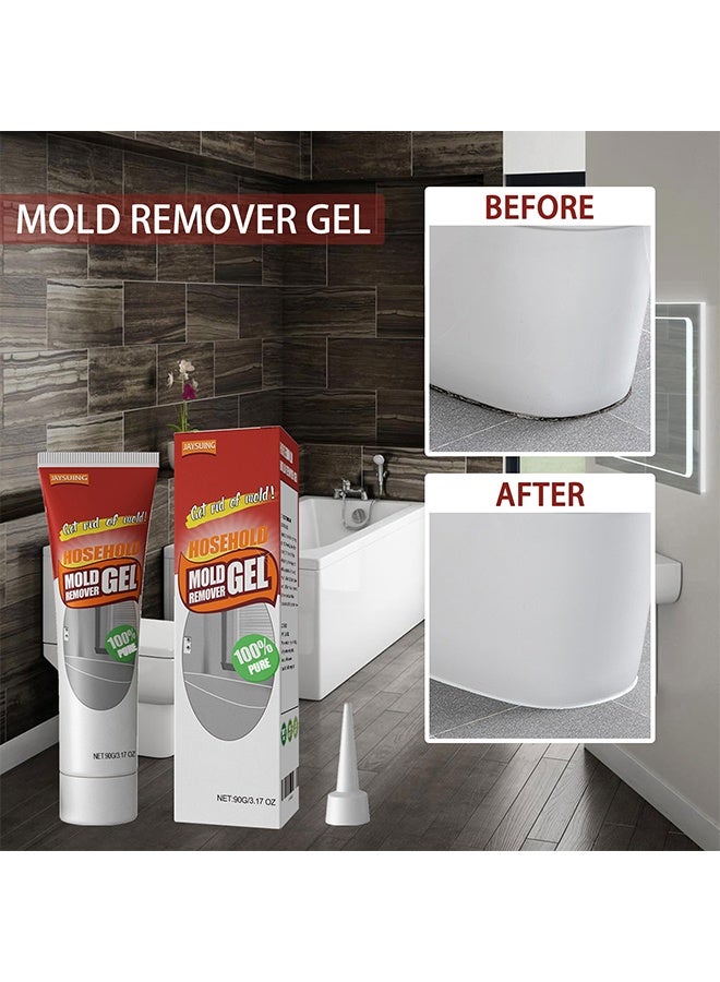جايسوينغ جل مزيل العفن المنزلي ، جدار الجدار الحمام المطبخ الجدار الأبيض إزالة بقع العفن والعفن ، جل إزالة العفن ، للغسالة ثلاجة دش الحمام - Image 4