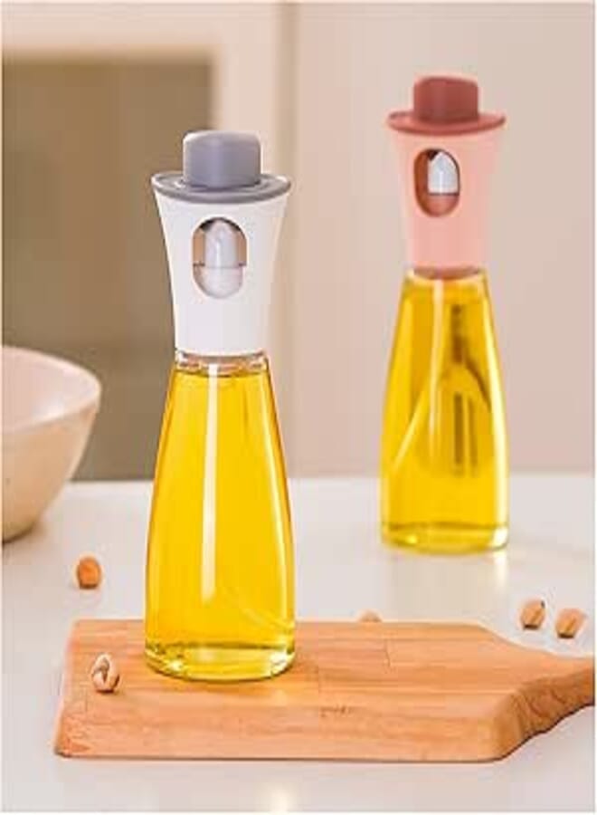 Spaceshoop Oil Sprayer(2-pack) for Cooking, Food Grade Plastic Olive Oil Dispenser Vinegar Spray Bottle for Salad, BBQ, Backing, Air Fryer, Roasting, Kitchen(Color:2-pack)