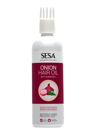 SESA Onion Hair Oil With Bhringraj & Ayurvedic Herbal Extracts | Now With Comb Applicator | Paraben Free & Sulphate Free | 200 Ml (Pack Of 1) - pzsku/ZF4F2338EC80CEF048BF3Z/45/_/1732345436/54e8503c-2ec1-472a-966d-adaedb9b10bd