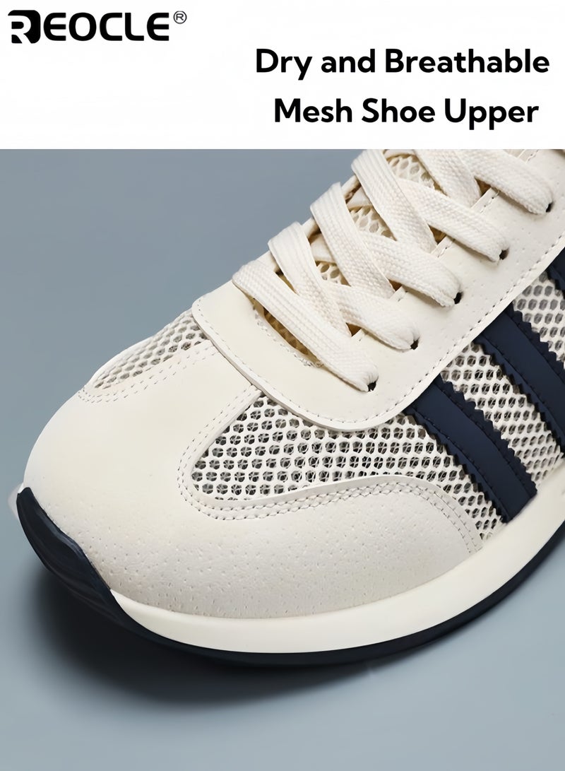 ريوكل أحذية رياضية للرجال ذات تصميم شبكي ونعل ناعم، تتميز بأحذية قيادة مريحة وخفيفة الوزن مناسبة للعمل والمظهر الج غير رسمي - Image 2
