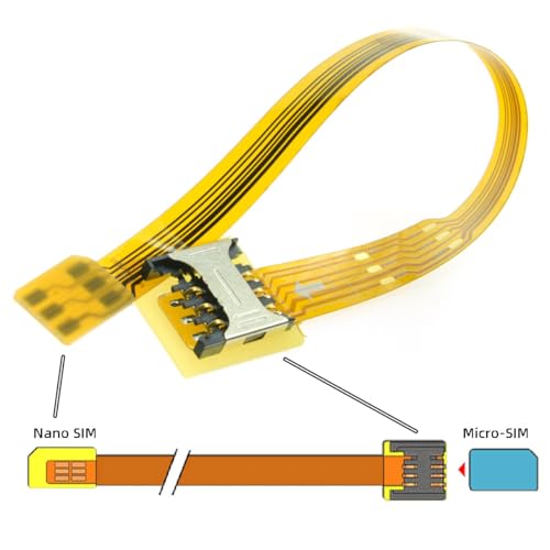chenyang Soft Flat FPC Cable Micro SIM Card to Nano SIM Kit Male to Female Extension Extender Cable 10cm - Image 5