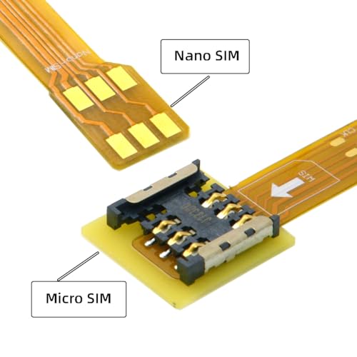 chenyang Soft Flat FPC Cable Micro SIM Card to Nano SIM Kit Male to Female Extension Extender Cable 10cm - Image 2