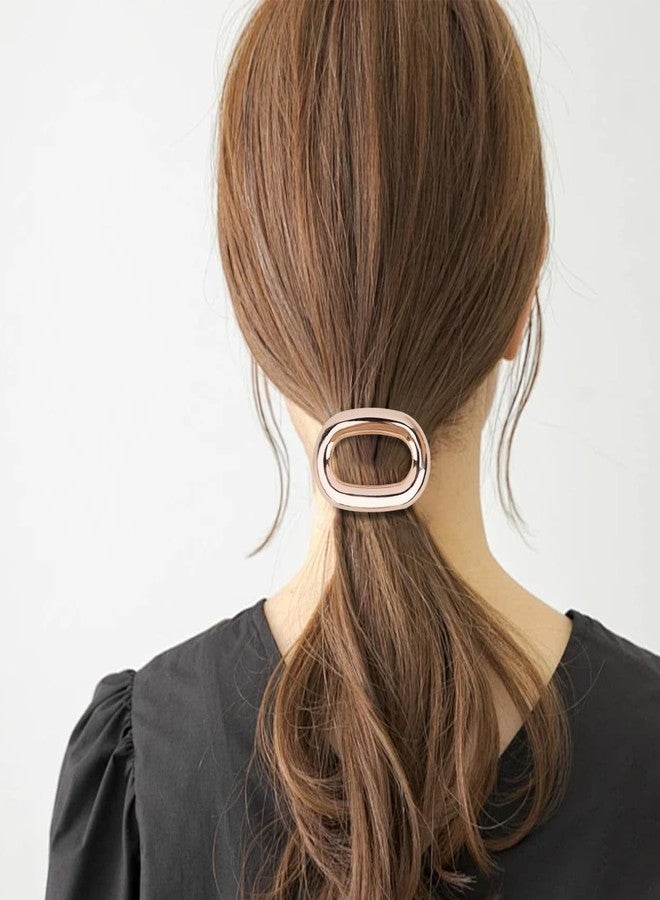 Amariver Hair Barrettes for Women 4pcaks Metal Hair Clips French Hair Barrette Clip for Girls Vintage Hair Clips Gold Silver Rose Gold Gun-black Barrettes Stylish Hair Accessories for Women Girls - Image 5