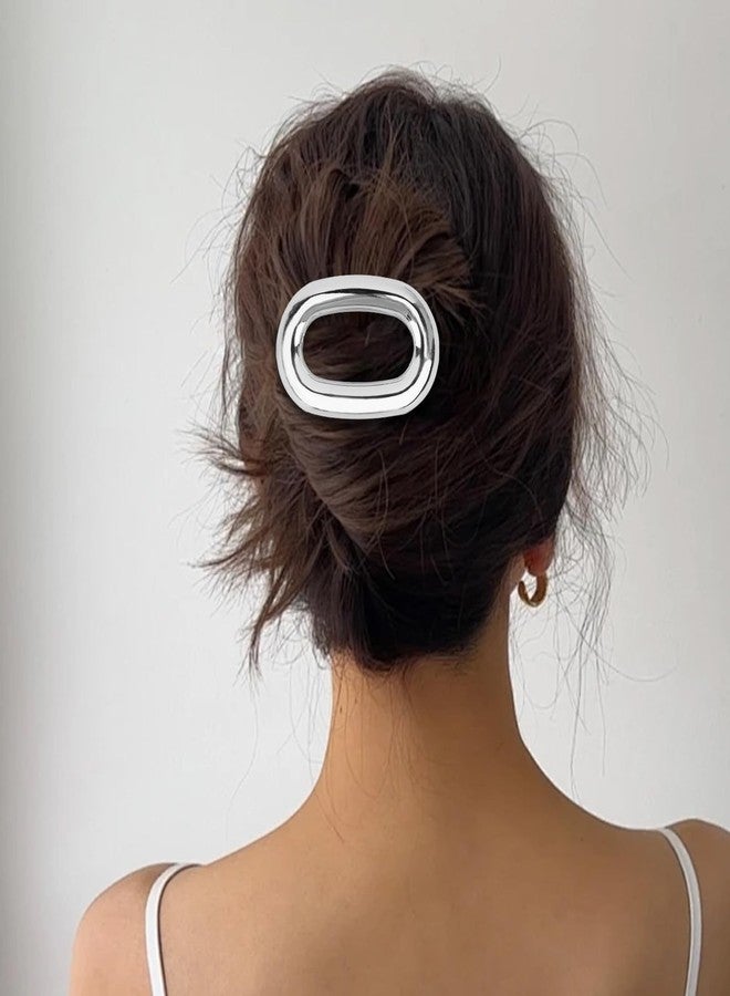 Amariver Hair Barrettes for Women 4pcaks Metal Hair Clips French Hair Barrette Clip for Girls Vintage Hair Clips Gold Silver Rose Gold Gun-black Barrettes Stylish Hair Accessories for Women Girls - Image 3