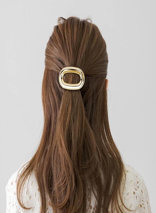 Amariver Hair Barrettes for Women 4pcaks Metal Hair Clips French Hair Barrette Clip for Girls Vintage Hair Clips Gold Silver Rose Gold Gun-black Barrettes Stylish Hair Accessories for Women Girls - Image 4