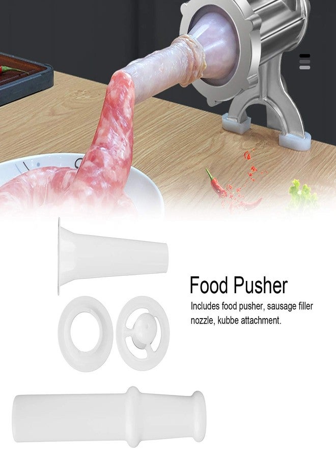 Zerodis Food Grinder Attachment for Kitchen Aid Stand Mixers with Universal Food Pusher + Sausage Filler Nozzle + Kubbe Attachment for Size 5 Meat Grinder - Image 4