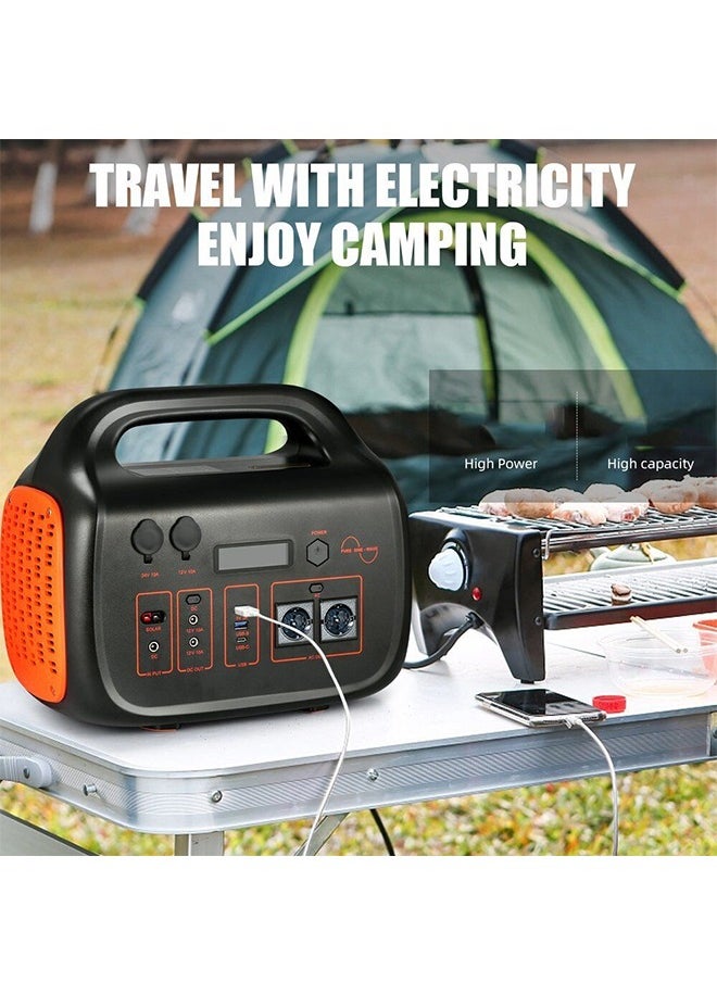 Portable Power Generator For Emergencies Power Outages And Camping With A High-Quality Flashlight