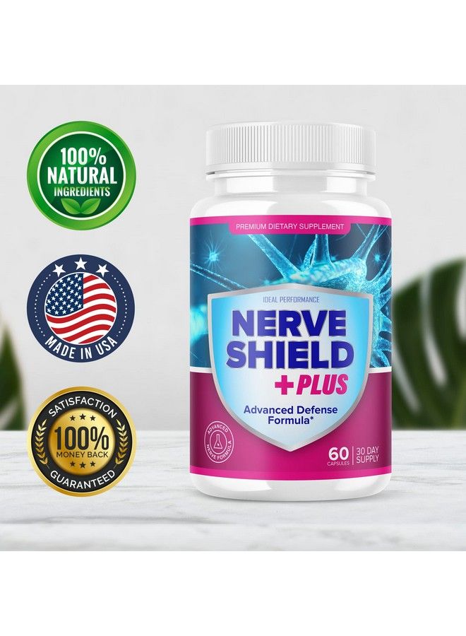 (2 Pack) Nerve Shield Plus Pills Original Supplement Advanced Nerve Formula (120 Capsules)
