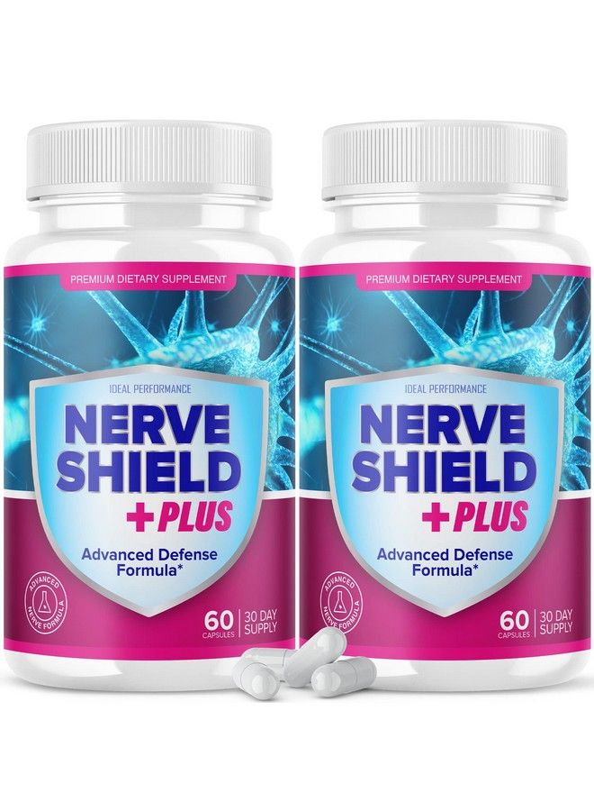 (2 Pack) Nerve Shield Plus Pills Original Supplement Advanced Nerve Formula (120 Capsules)
