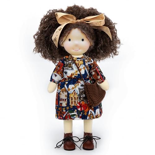 BlissfulPixie Easter Waldorf Doll Handmade Rag Doll Plush Doll Birthday Present with Beautiful Present BoxOlivia 12 - Image 1