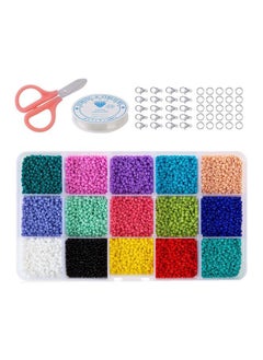 NIBEMINENT 1500-Piece Jewelry Making Glass Beads Set  - Image 1