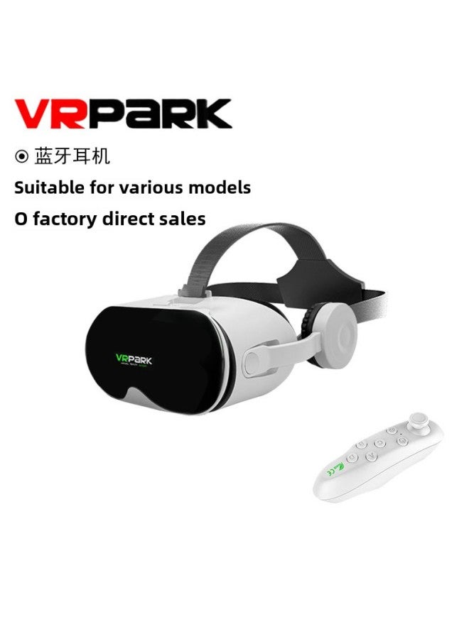 نظارات الواقع الافتراضي الجديدة VRPARK Cross-border VR الكل في واحد سماعة بلوتوث HD Movie سماعة صندوق نظارات الواقع الافتراضي المصنعية - اللون: J70 أبيض فضائي + y1 أبيض - Image 1