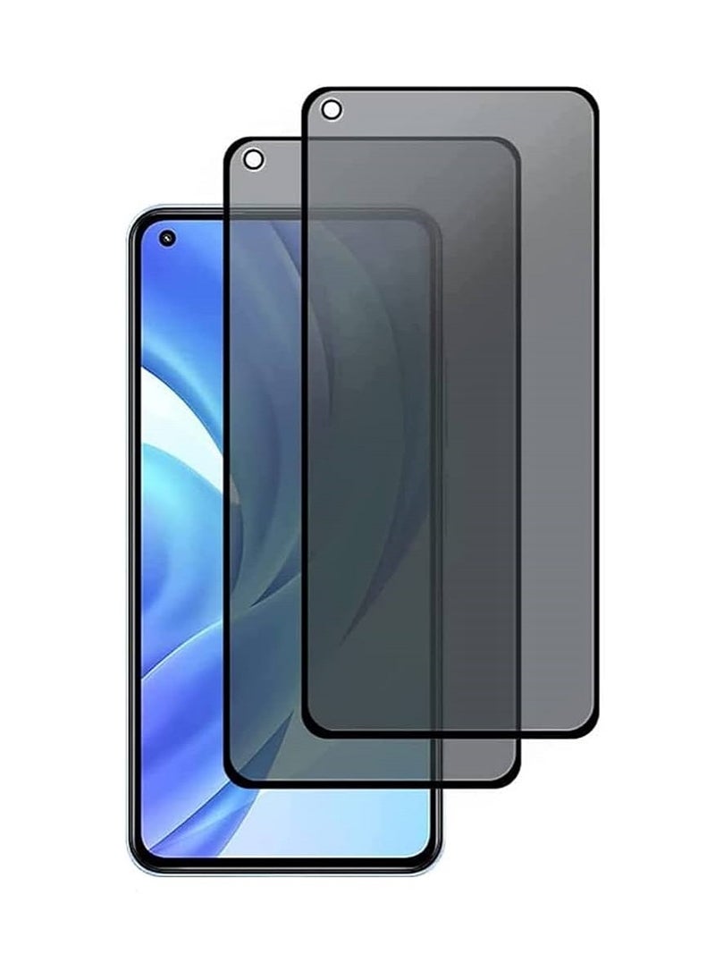 Super 2 Pieces Tempered Glass Screen Protector Anti-Spy Privacy  Designed For Oppo A53s Full Screen Coverage And Bubble Free - Image 1