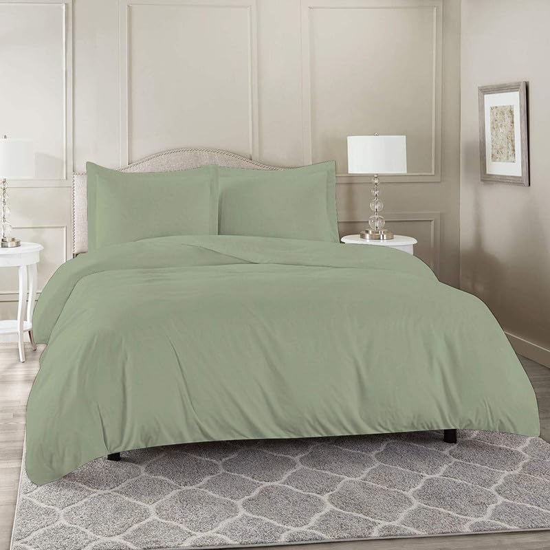 SEM B GRA Razai Cover Single Size for Winter Cotton Rajai CoverDuvet CoverQuilt CoverConforter Cover 60x92 InchSage Solid - Image 1