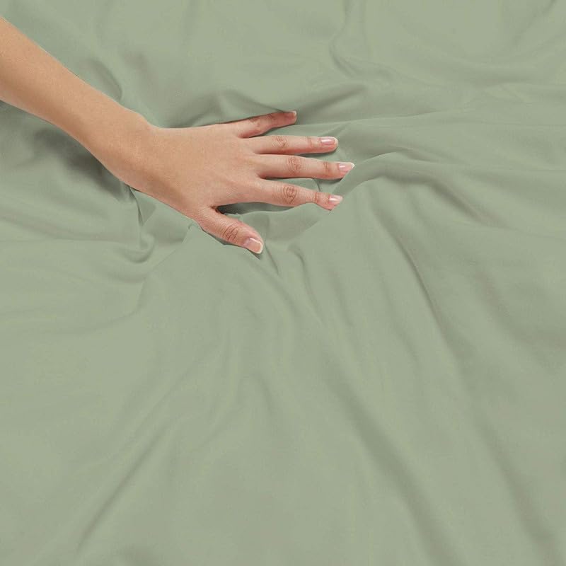 SEM B GRA Razai Cover Single Size for Winter Cotton Rajai CoverDuvet CoverQuilt CoverConforter Cover 60x92 InchSage Solid - Image 2