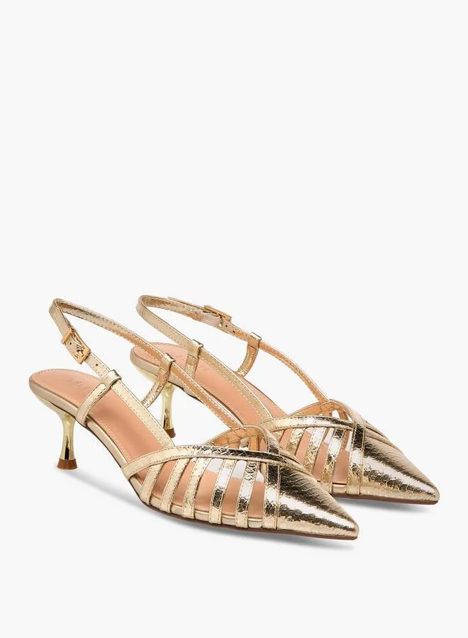 سيليست أحذية نسائية بكعب رفيع وإبزيم