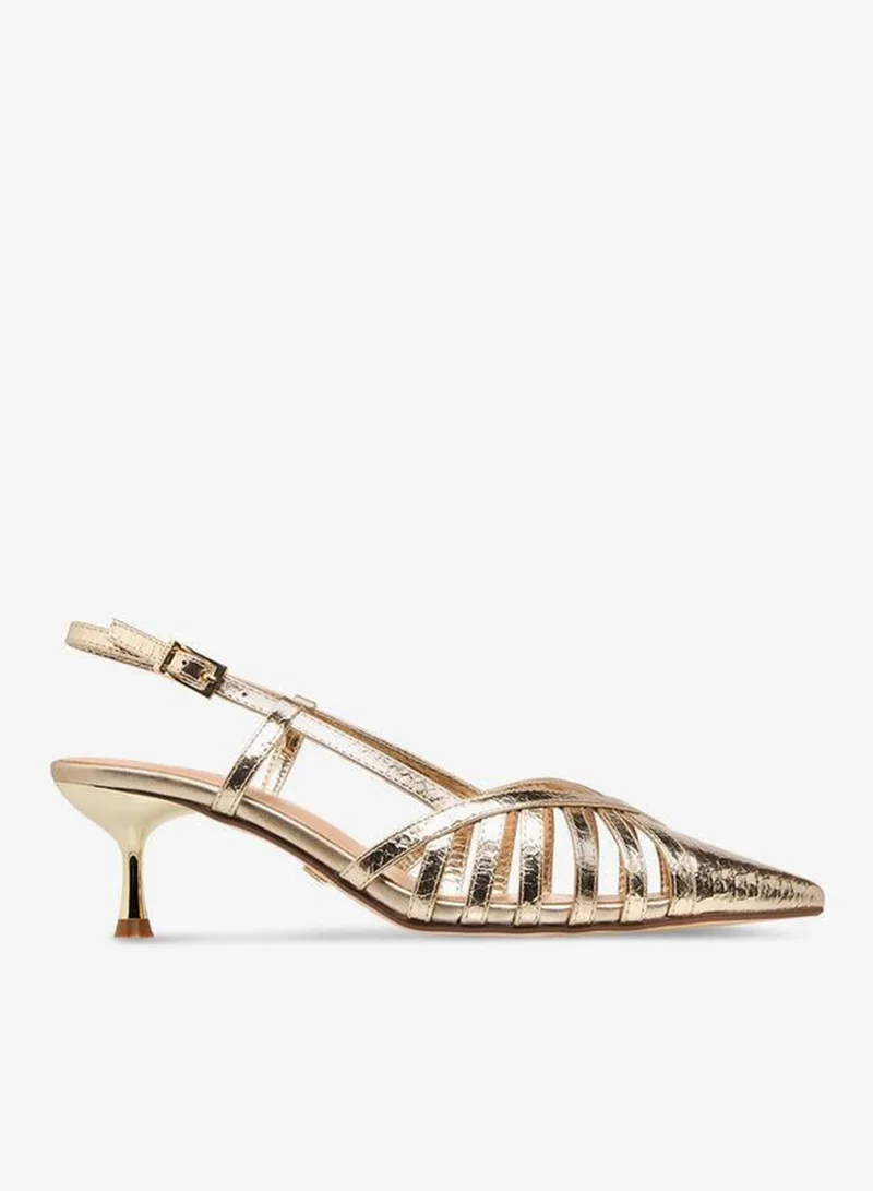 Celeste Women's Shoes with Buckle Closure and Kitten Heels