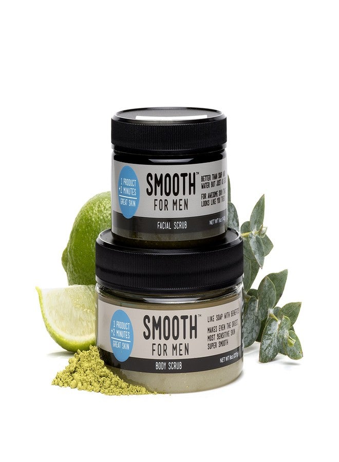 simple sugars Smooth for Men Eucalyptus Spearmint Body Scrub with Emu Oil - Formulated for Sensitive Skin - Dry Skin, Eczema, Psoriasis - Image 2