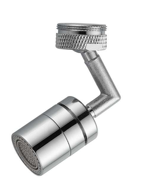 Brimix Universal Splash Filter Faucet Extender 720-Degree Rotate with 2 Modes Sprayer for Kitchen Bathroom Brass Faucet Aerator (Chrome)